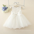 Fábrica guangzhou branco fotos 5 ano barato preço forro vestido de roupas de bebê net festa flor